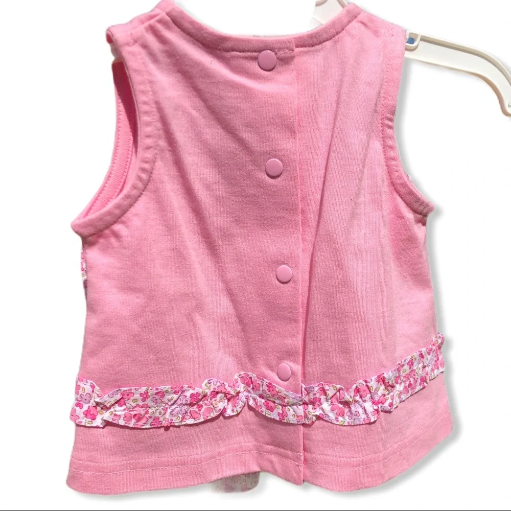 NWT 12 Mo Agabang Pink‎ Floral Tee & Shorts Set